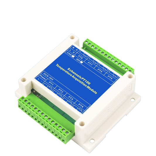 2/4/8/16 channels PT100 K/S/R/B/N/E/J/T type Thermocouple Sensor RS485 Modbus Output Temperature Acquisition Module