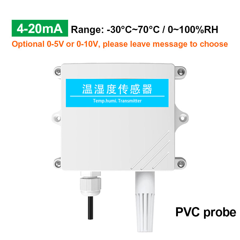 IP65 Protection RS485 Temperature Humidity Transducer Transmitter with LED Display, Support Modbus