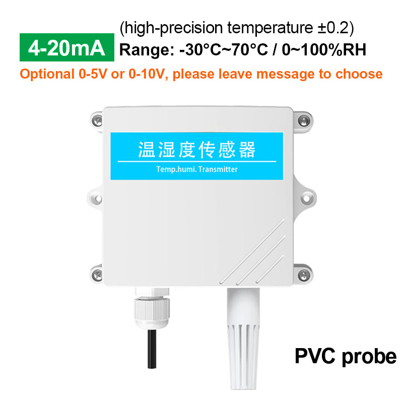 IP65 Protection RS485 Temperature Humidity Transducer Transmitter with LED Display, Support Modbus