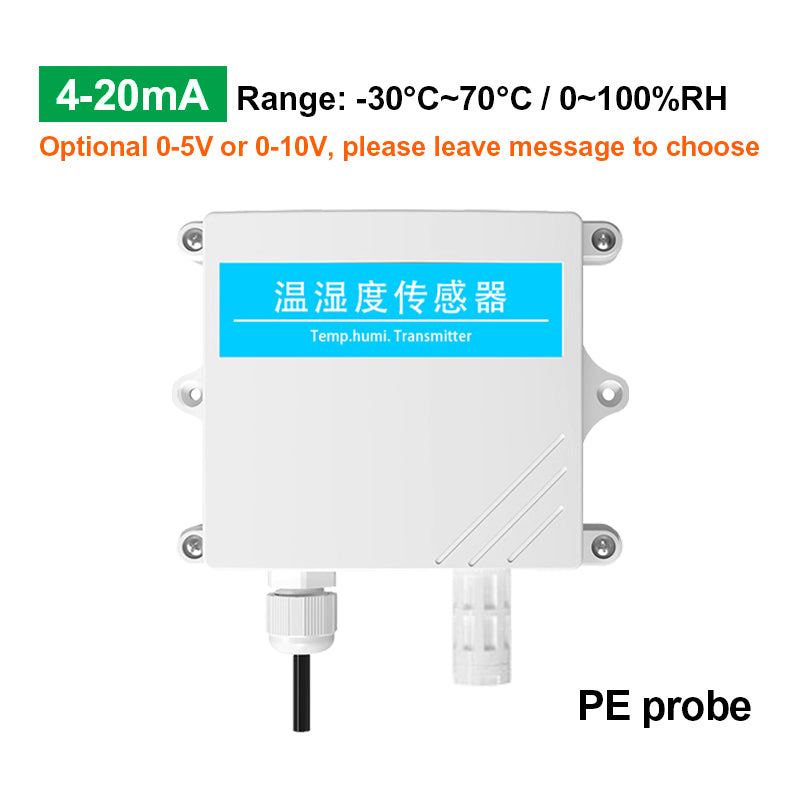 IP65 Protection RS485 Temperature Humidity Transducer Transmitter with LED Display, Support Modbus