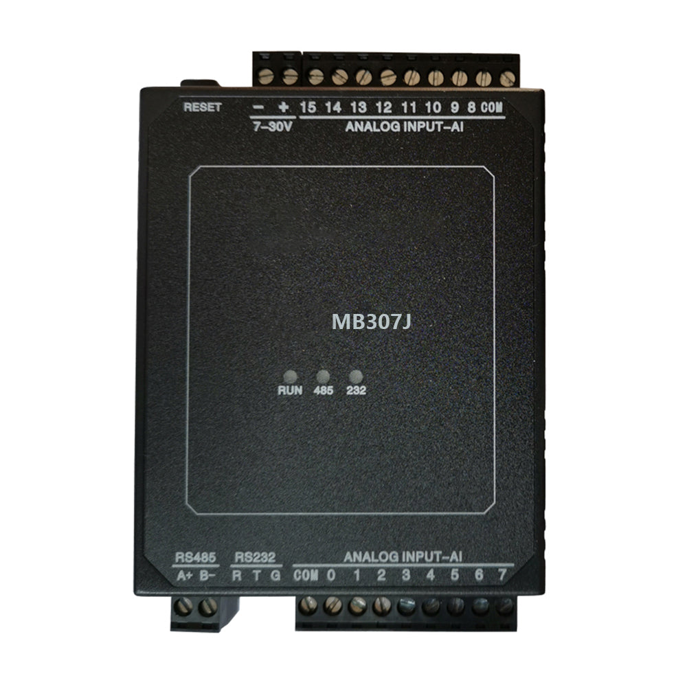 MB307J 16AI 4-20mA Analog Input 16bit Precision Modbus Rtu