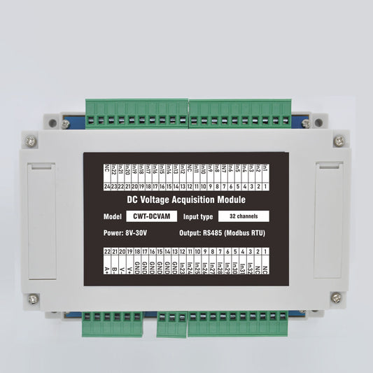 32-channel RS485 Modbus DC Voltage Acquisition Module