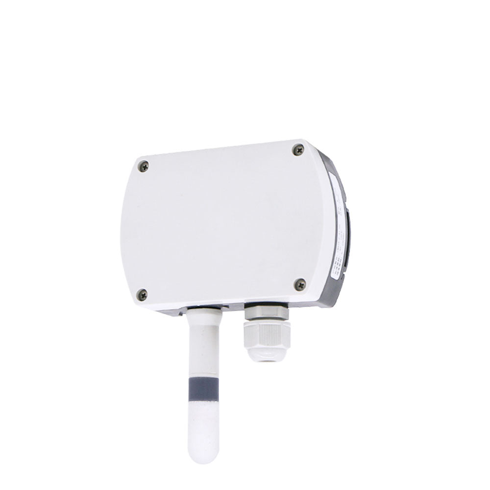 RS485 wall-mounted temperature and humidity transmitter 4-20mA temperature and humidity sensor with display track installation