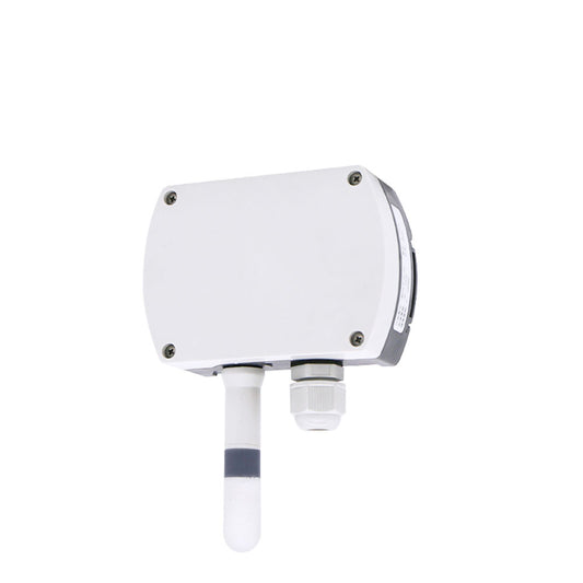 RS485 wall-mounted temperature and humidity transmitter 4-20mA temperature and humidity sensor with display track installation