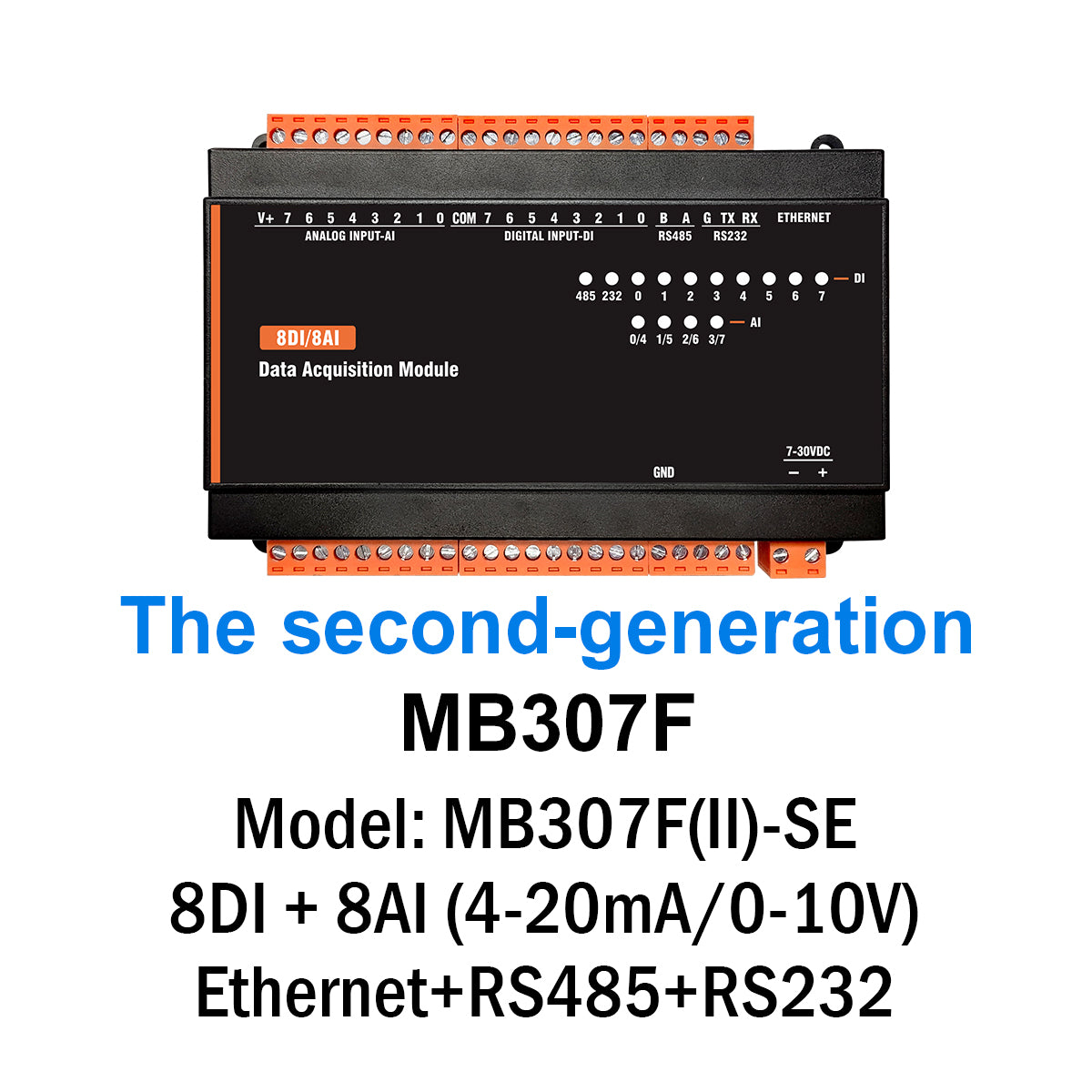 MB(II)-DI-AI-DO-AO RS485 RS232 Ethernet Modbus Rtu Tcp Controller