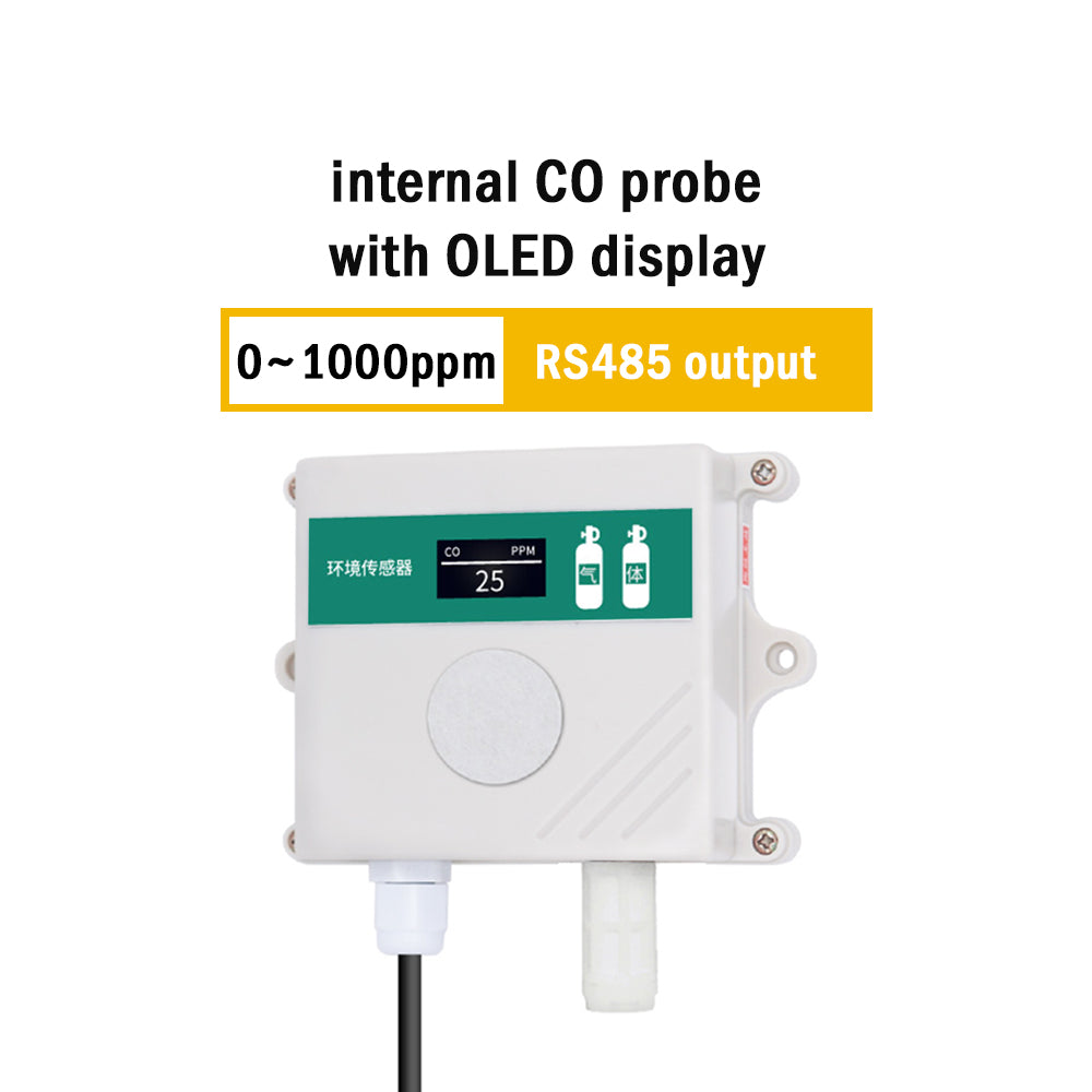 CO sensor CO transmitter carbon monoxide transmitter in greenhouse agriculture farm carbon monoxide detector modbus RS485