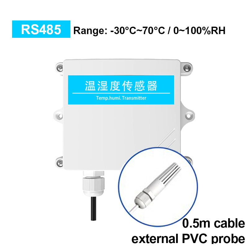 IP65 Protection RS485 Temperature Humidity Transducer Transmitter with LED Display, Support Modbus