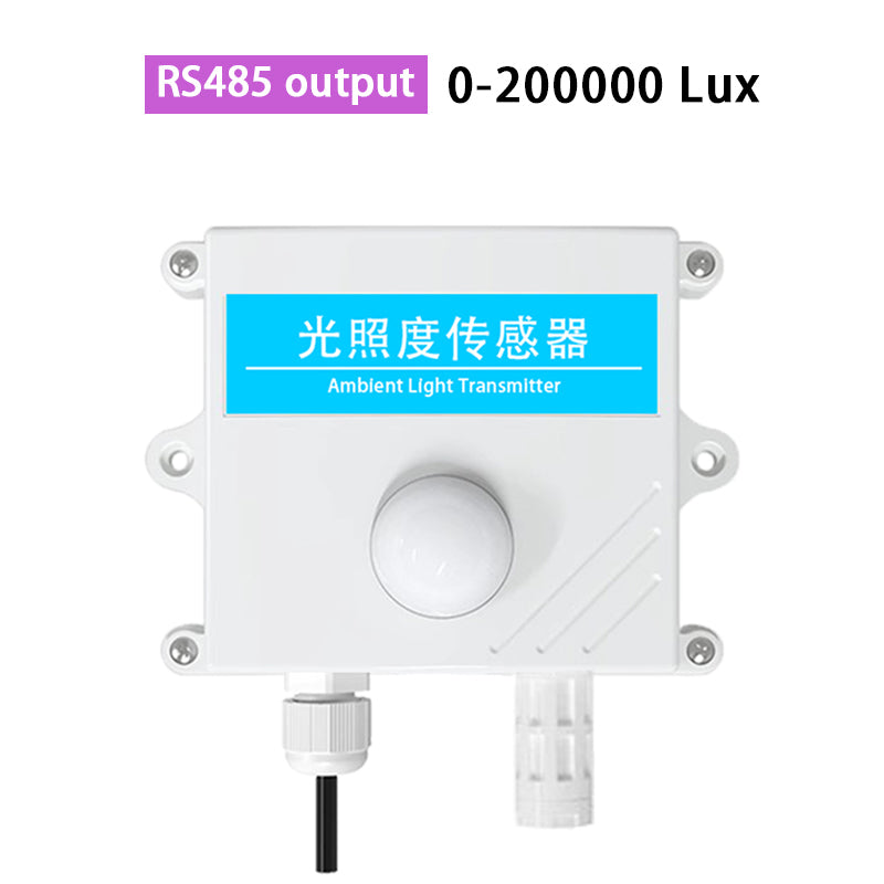 Light sensor 0-10V 0-5V 4-20mA RS485 200000Lux 65535Lux industrial intensity illumination acquisition transmitter