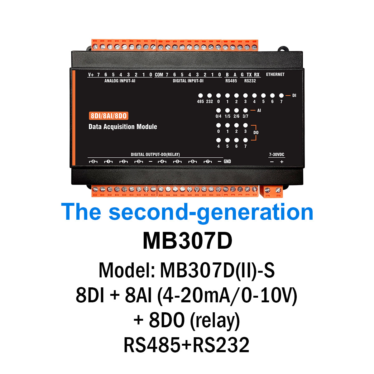 MB(II)-DI-AI-DO-AO RS485 RS232 Ethernet Modbus Rtu Tcp Controller