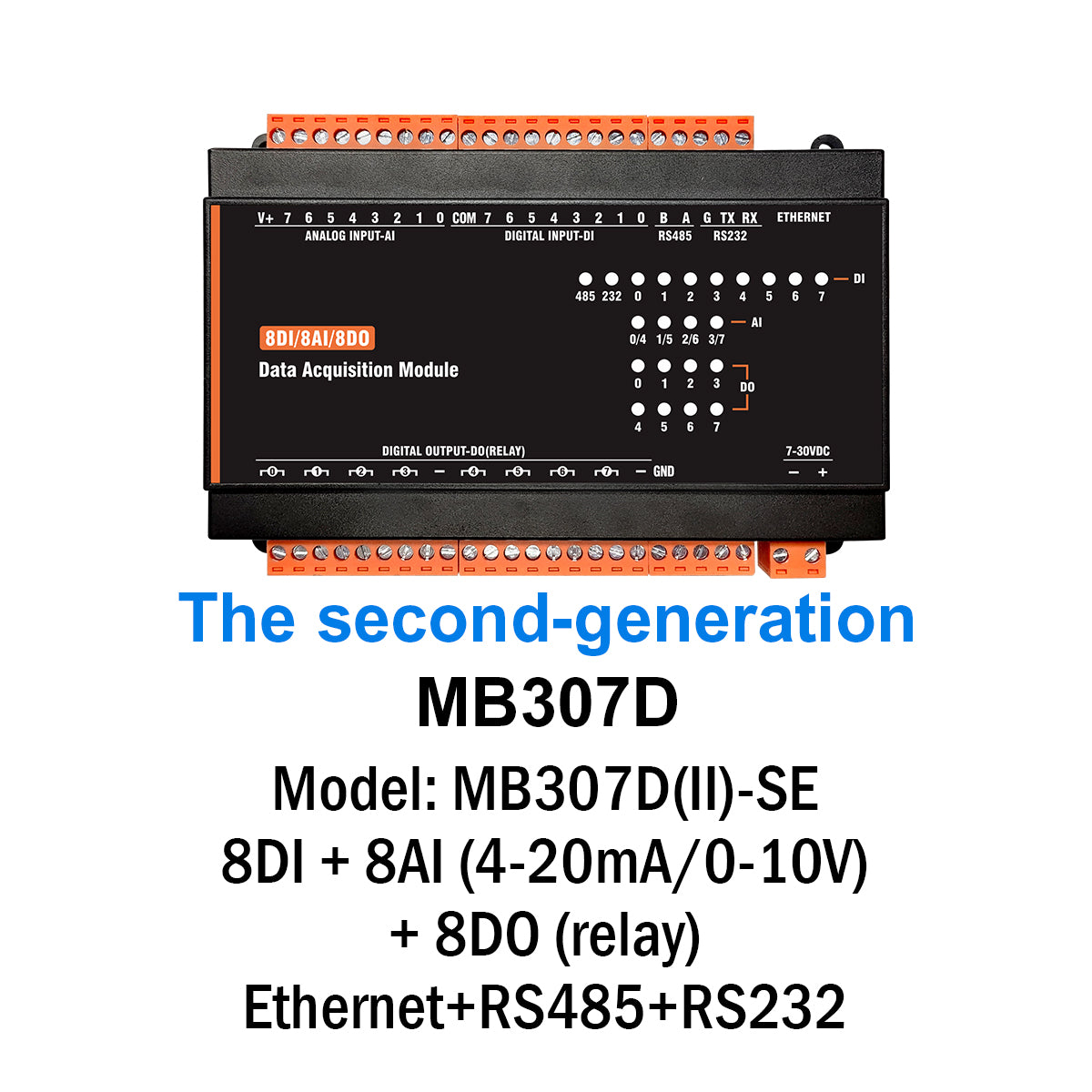 MB(II)-DI-AI-DO-AO RS485 RS232 Ethernet Modbus Rtu Tcp Controller