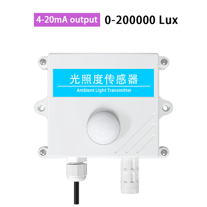 Light sensor 0-10V 0-5V 4-20mA RS485 200000Lux 65535Lux industrial intensity illumination acquisition transmitter