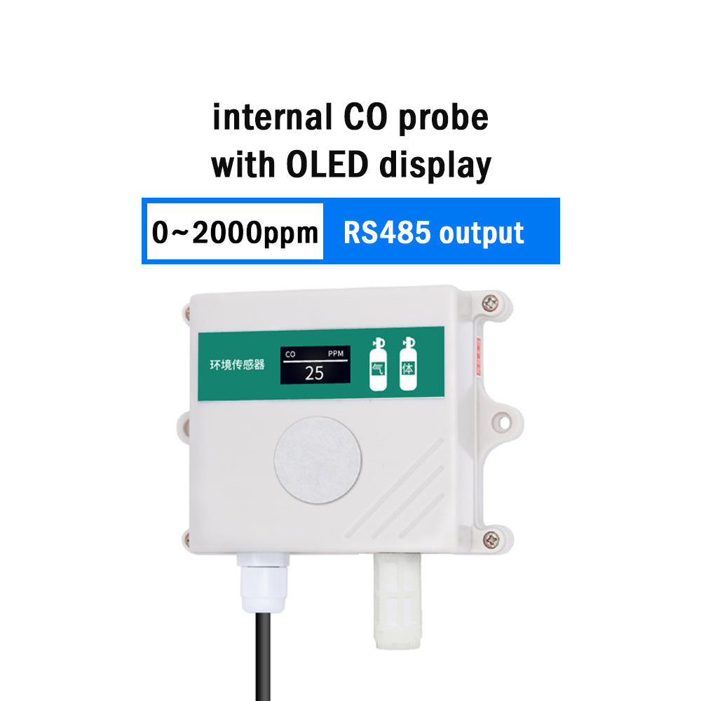 CO sensor CO transmitter carbon monoxide transmitter in greenhouse agriculture farm carbon monoxide detector modbus RS485