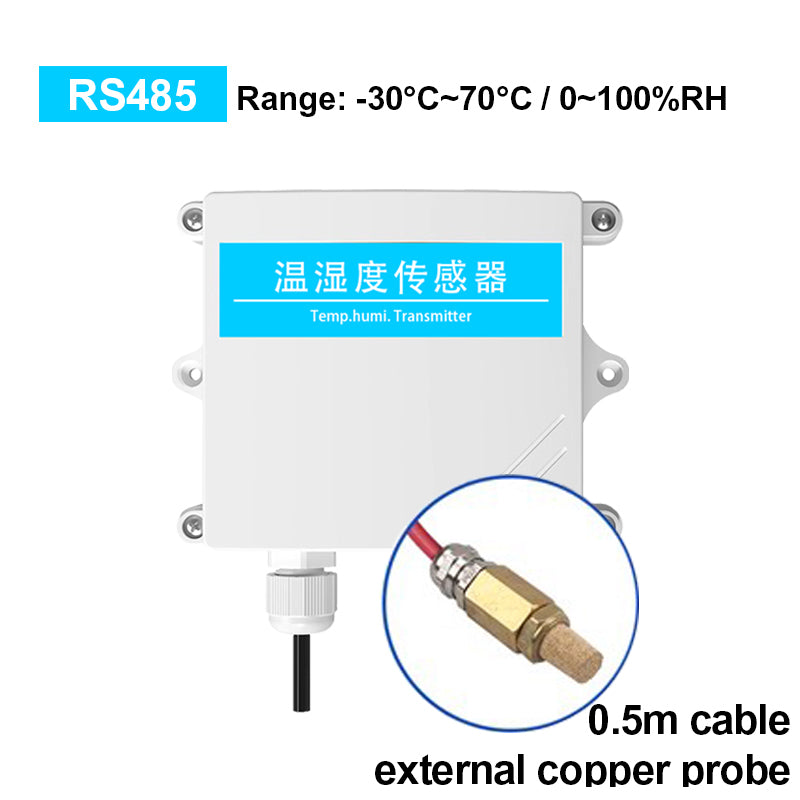 IP65 Protection RS485 Temperature Humidity Transducer Transmitter with LED Display, Support Modbus