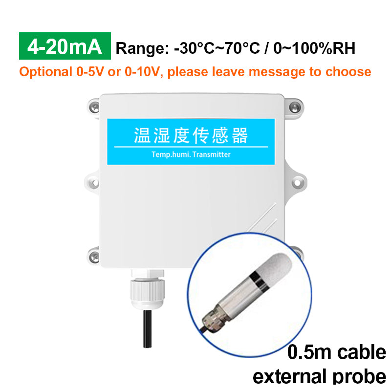 IP65 Protection RS485 Temperature Humidity Transducer Transmitter with LED Display, Support Modbus