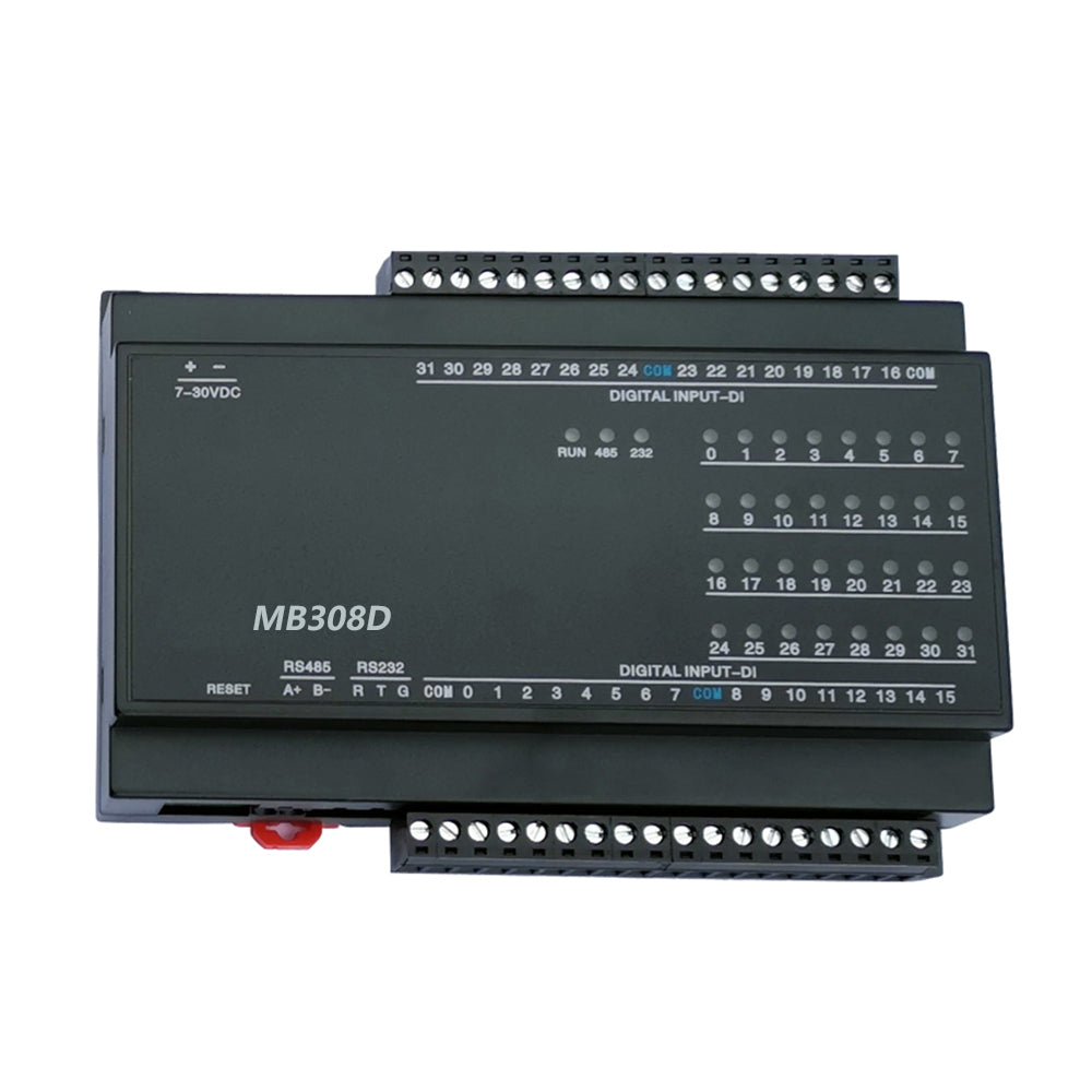 MB308D 32DI 32-Channel Digital Input RS485 Modbus Rtu Acquisition Io Module with 2500V Lightning protection