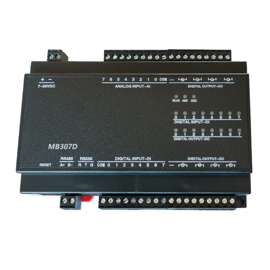 MB307D 8AI+8DI+8DO RS485 RS232 Ethernet Modbus Rtu Tcp Io Acquisition Module