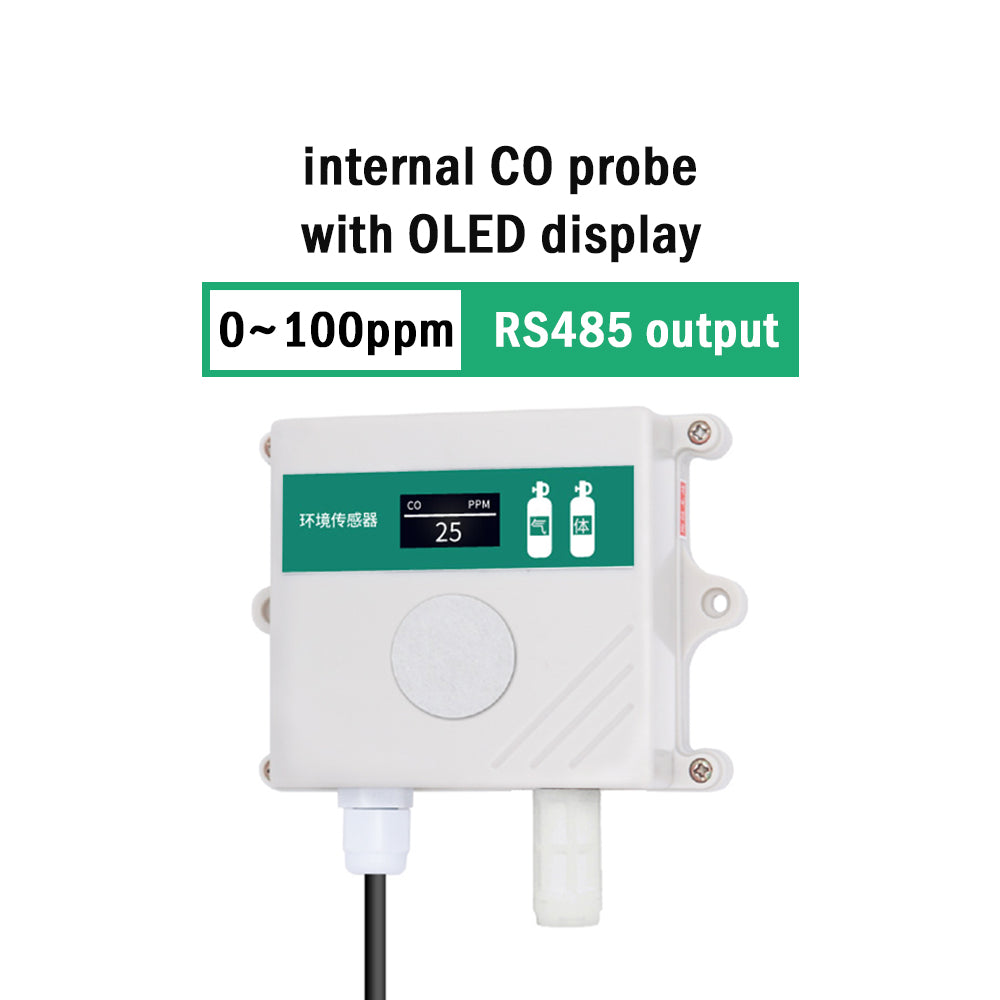 CO sensor CO transmitter carbon monoxide transmitter in greenhouse agriculture farm carbon monoxide detector modbus RS485