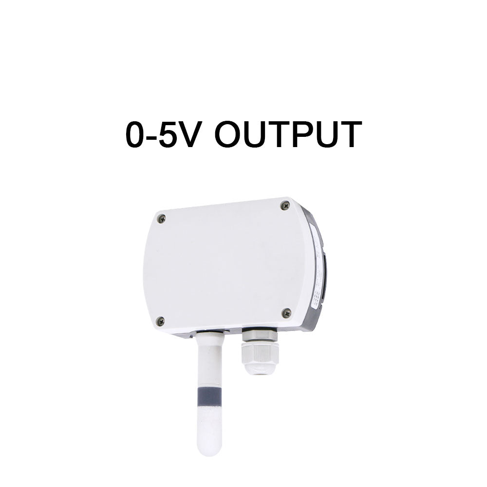 RS485 wall-mounted temperature and humidity transmitter 4-20mA temperature and humidity sensor with display track installation