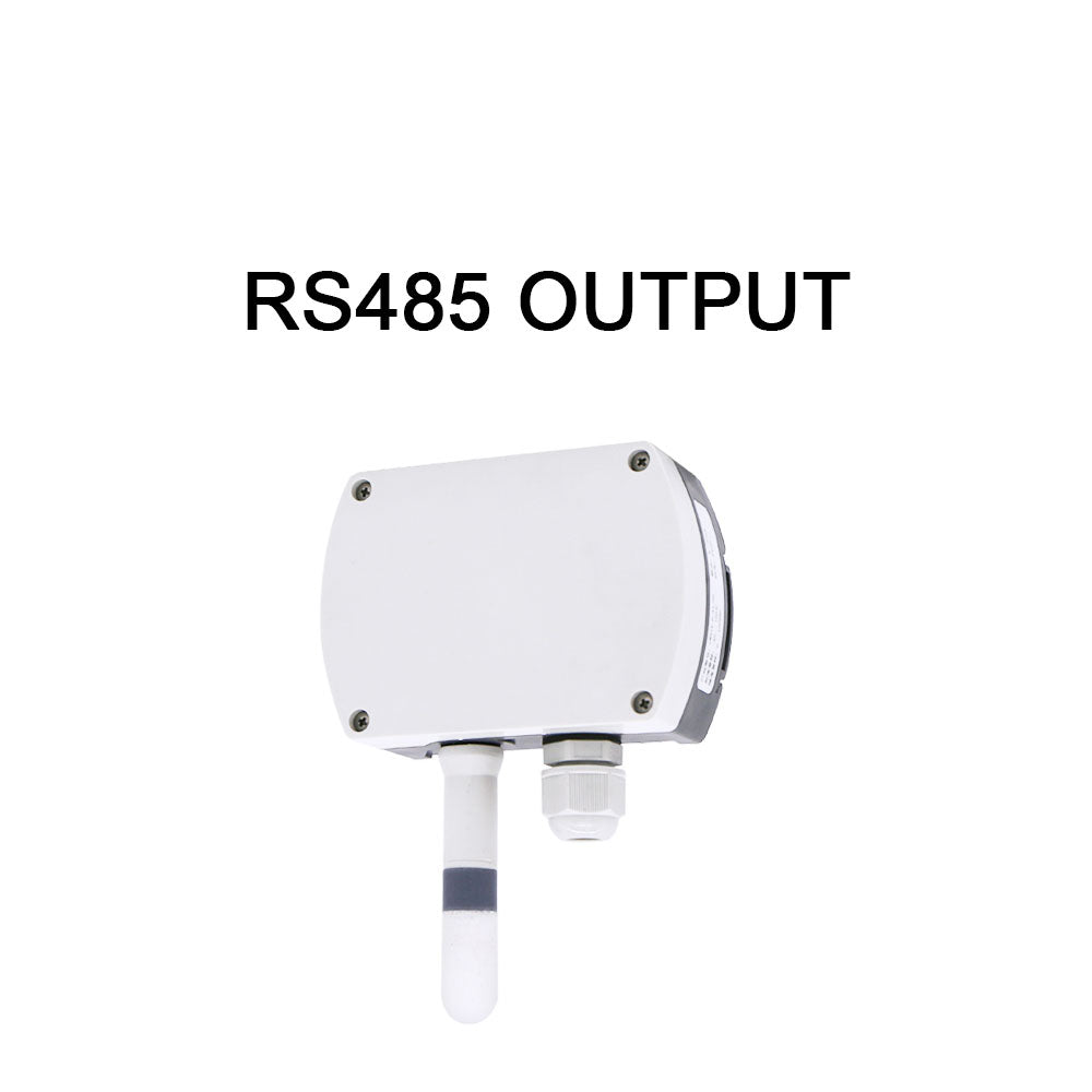 RS485 wall-mounted temperature and humidity transmitter 4-20mA temperature and humidity sensor with display track installation