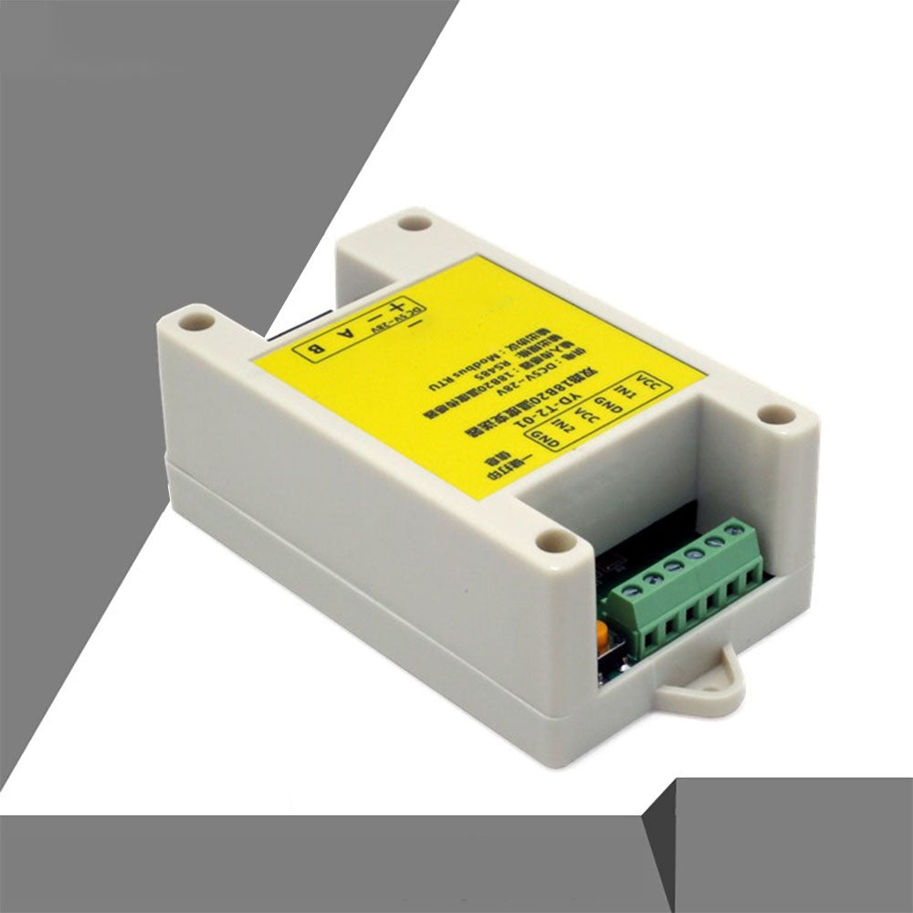 2 channels 18B20 Rs485 Modbus Output Temperature Acquisition Module