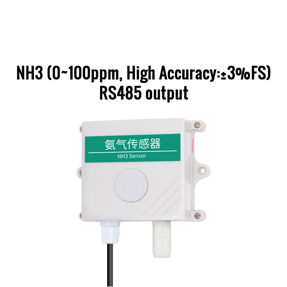 NH3 sensor NH3 transmitter in greenhouse agriculture farm NH3 detector modbus RS485 4-20mA 0-5V