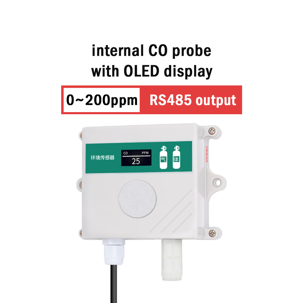 CO sensor CO transmitter carbon monoxide transmitter in greenhouse agriculture farm carbon monoxide detector modbus RS485