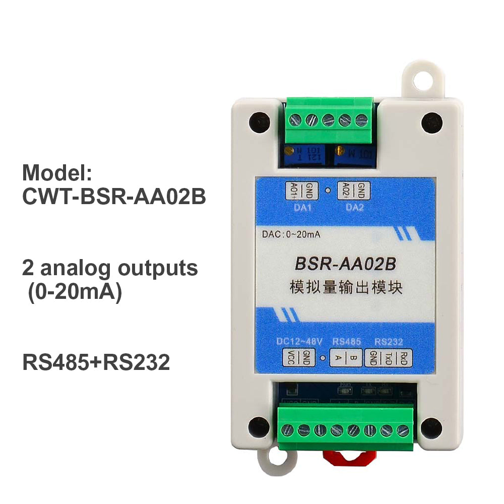 TTE-BSR Series Di / Do / 0-20mA / 0-10V / Pt100 / termocouple to RS485 Modbus Rtu IO Module