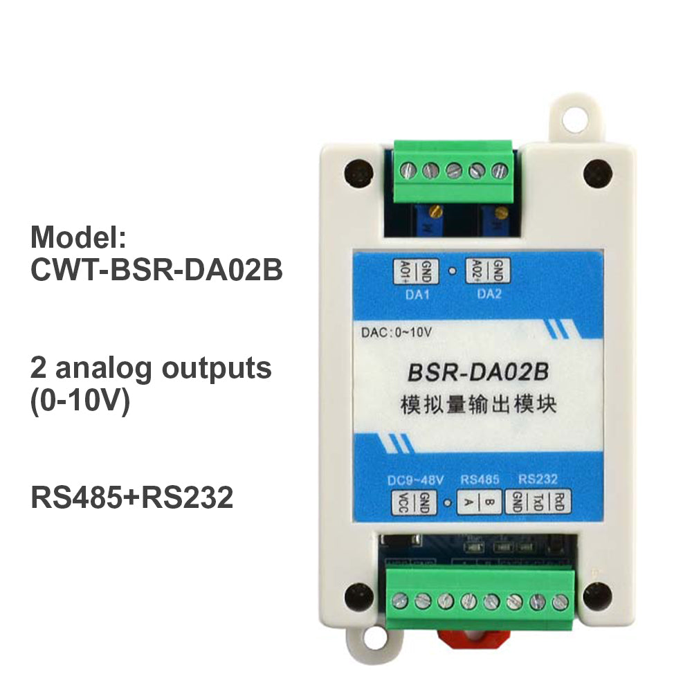 TTE-BSR Series Di / Do / 0-20mA / 0-10V / Pt100 / termocouple to RS485 Modbus Rtu IO Module